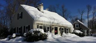Snow on roof